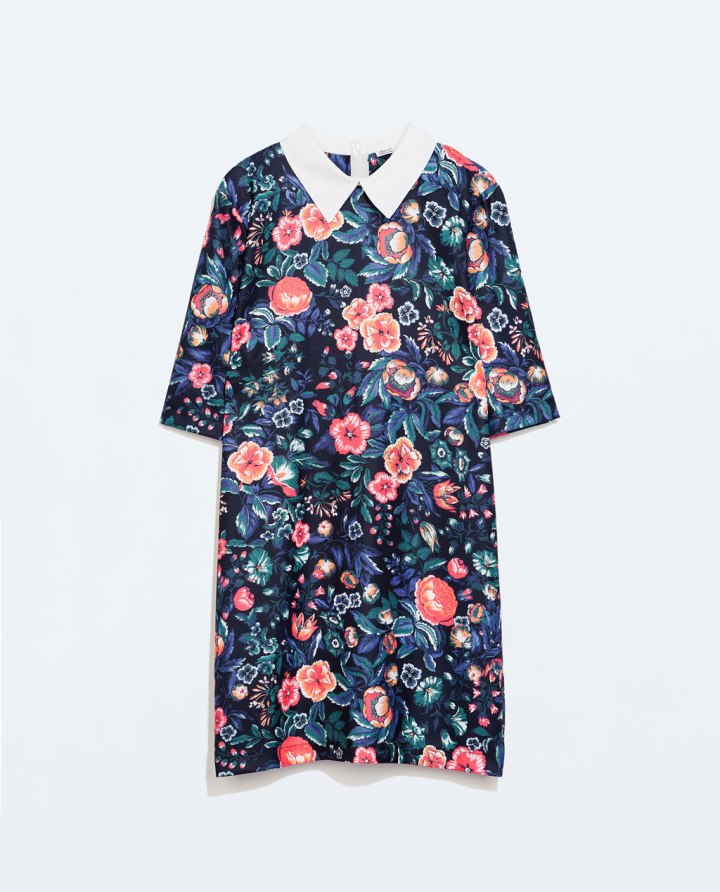 Vestido Flores Cuello Camisa 25,95 euros